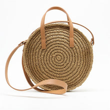 Load image into Gallery viewer, Hand-woven straw bag