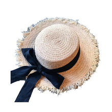 Load image into Gallery viewer, Summer Beach Raffia Hat