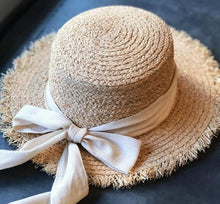 Load image into Gallery viewer, Summer Beach Raffia Hat