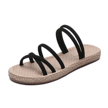 Load image into Gallery viewer, Straw Slippers Sandals
